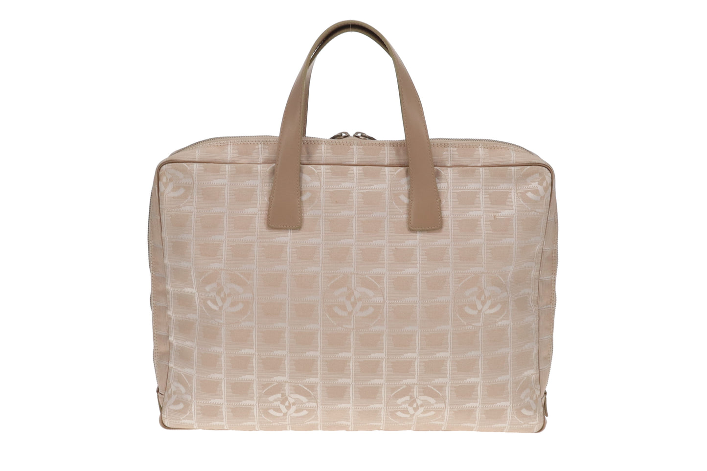 Chanel Beige New Travel Line Nylon Briefcase 2002/03