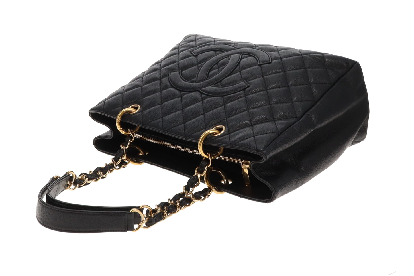 Chanel GST Grand Shopping Tote Black Caviar Leather 2008