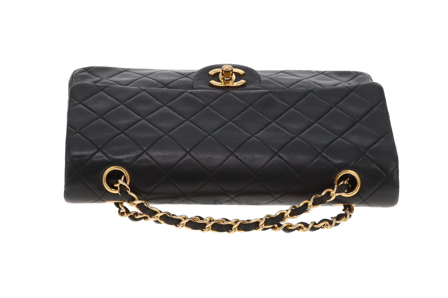 Chanel Classic Double Flap Vintage Black Lambskin 1989/91 GH