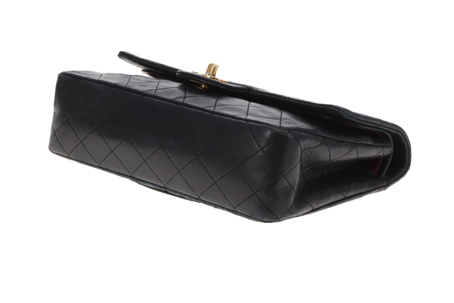 Chanel Classic Double Flap Vintage Black Lambskin 1989/91 GH