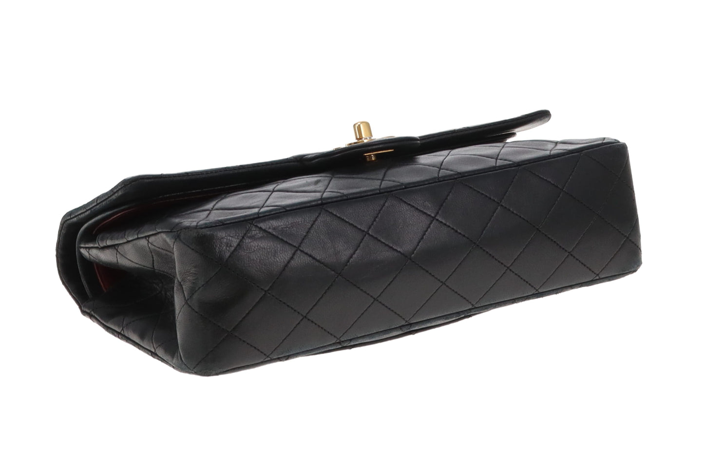 Chanel Classic Double Flap Vintage Black Lambskin 1989/91 GH
