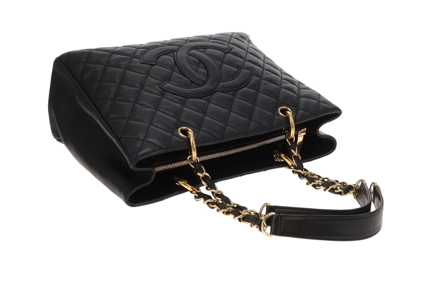 Chanel GST Grand Shopping Tote Black Caviar Leather 2008