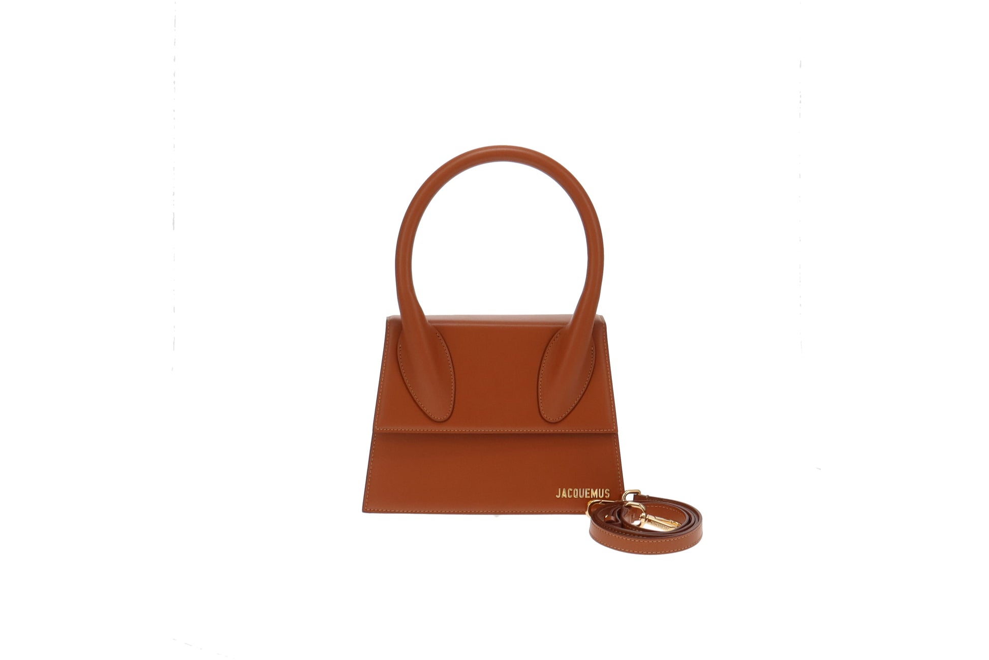 Jacquemus Light Brown Leather Le Grand Chiquito with Strap