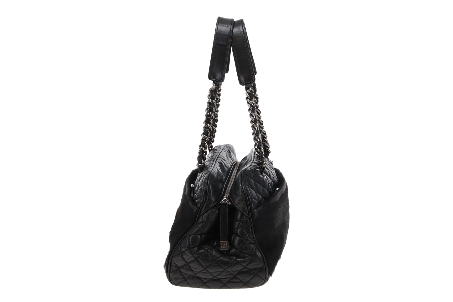Chanel Mademoiselle Shoulder Bag Vintage Leather and Pony Hair 2005/06
