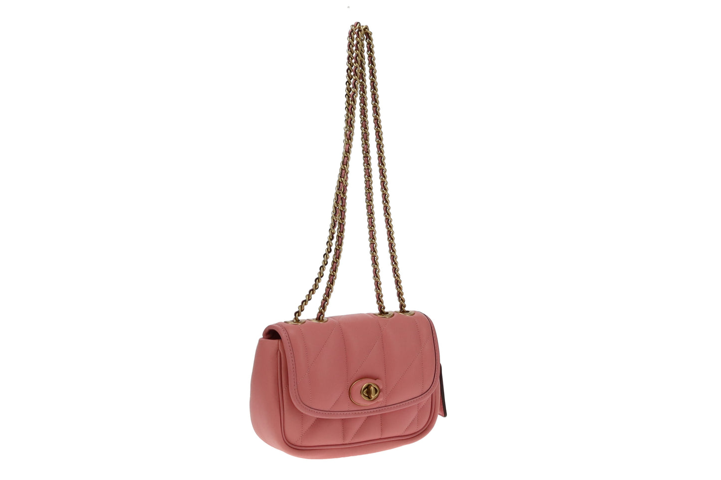 Coach Pink Quilted Pillow Madison 18 Shoulder Bag
