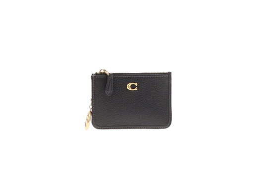 Coach Leather ID Holder Black