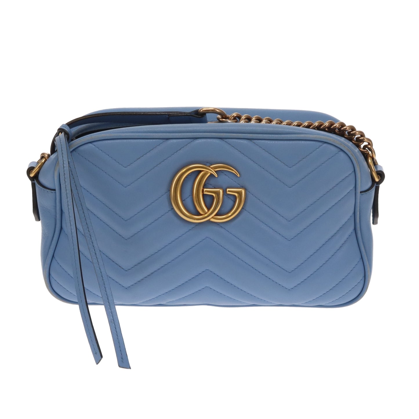 Gucci Marmont Camera Bag Small Baby Blue GHW