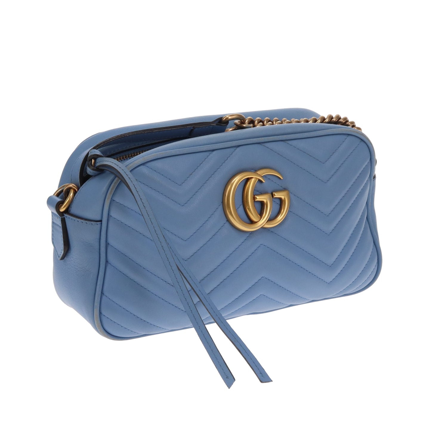 Gucci Marmont Camera Bag Small Baby Blue GHW