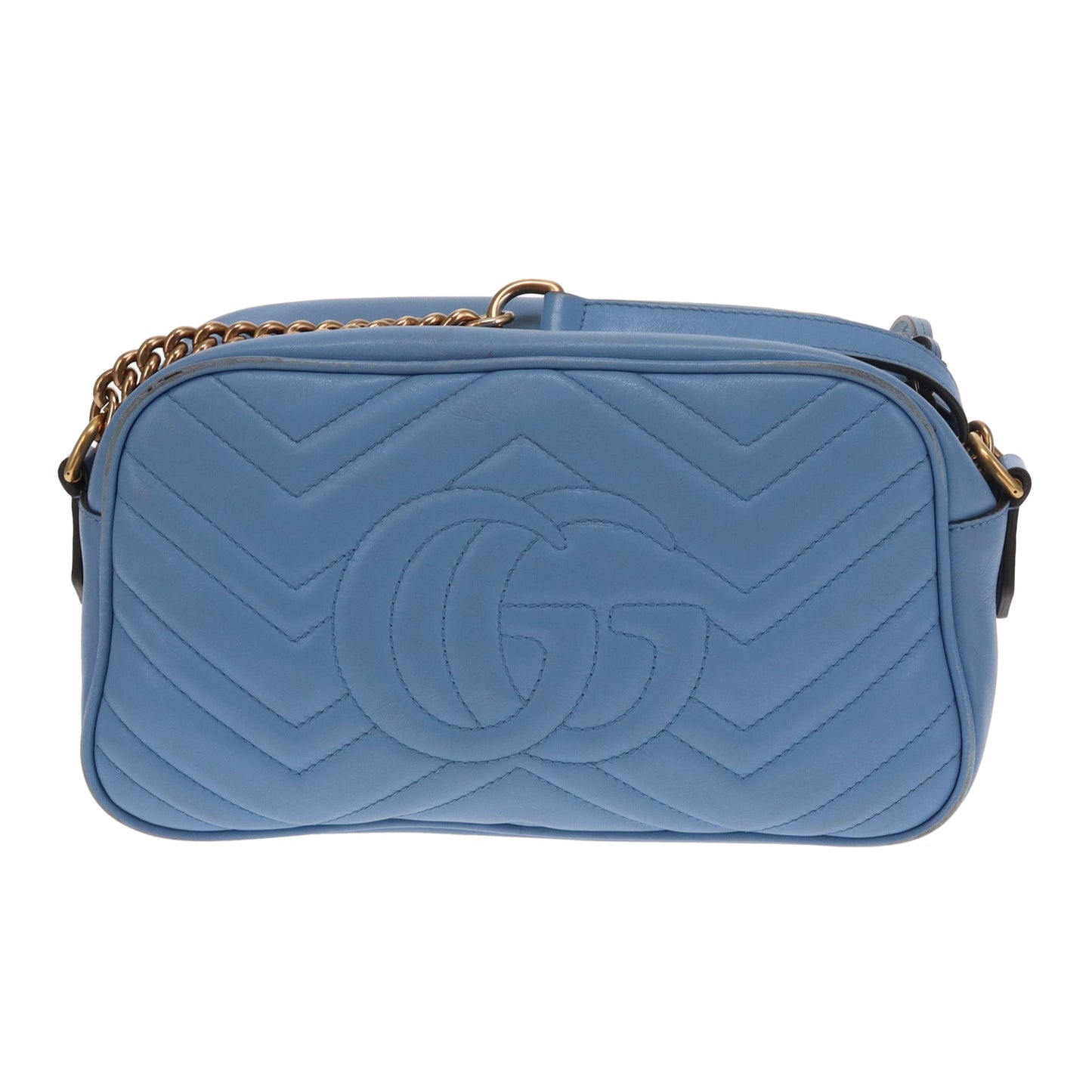 Gucci Marmont Camera Bag Small Baby Blue GHW