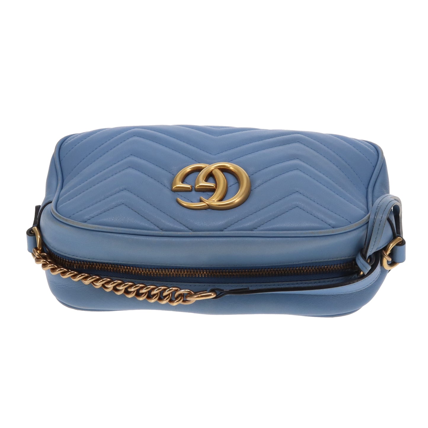 Gucci Marmont Camera Bag Small Baby Blue GHW