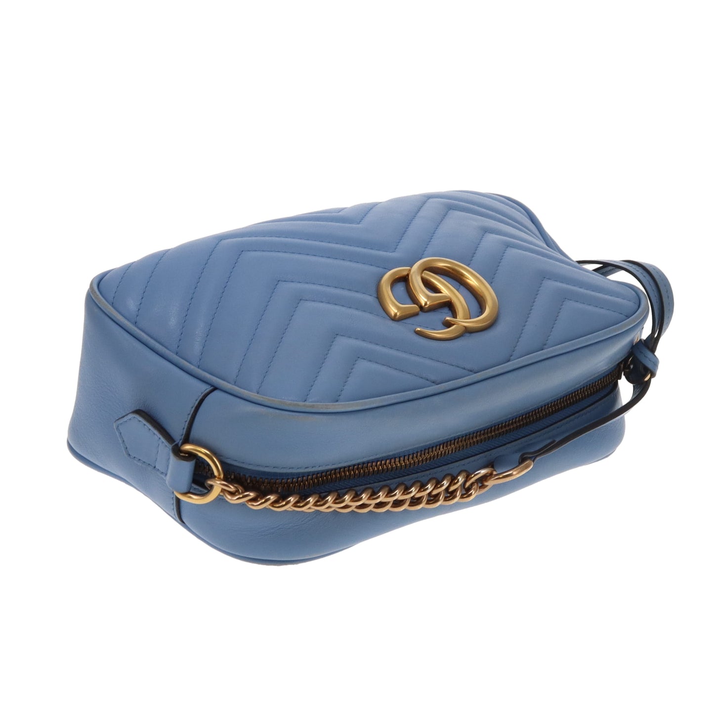Gucci Marmont Camera Bag Small Baby Blue GHW