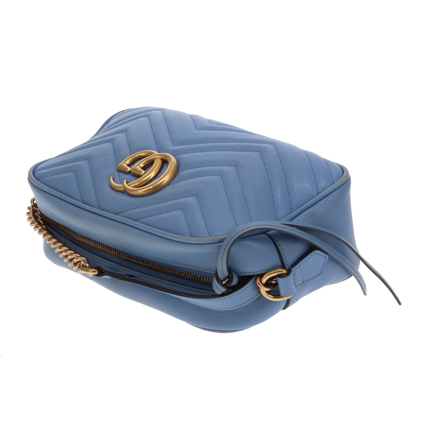 Gucci Marmont Camera Bag Small Baby Blue GHW