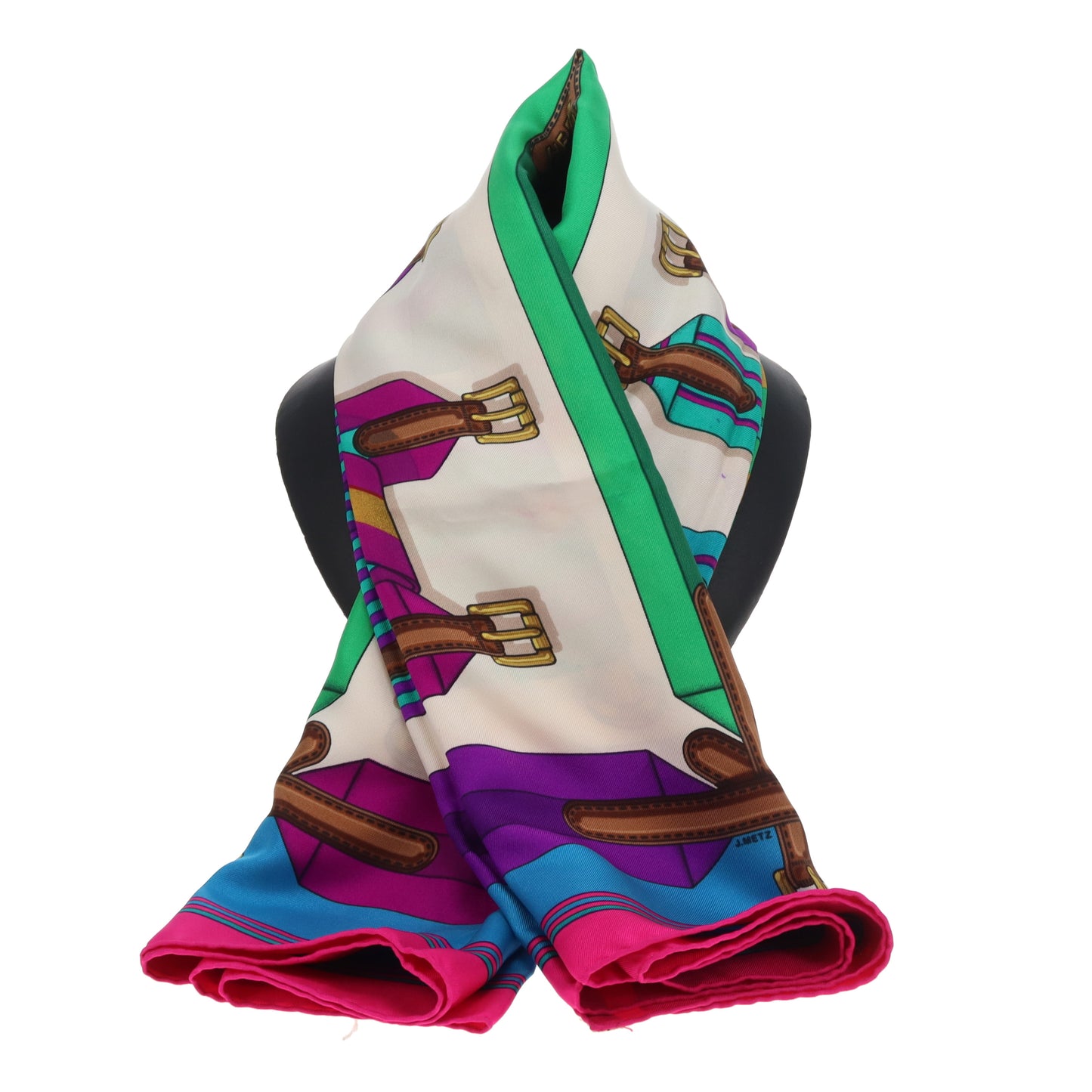 Hermes Les Sangles Scarf 90 100% Silk