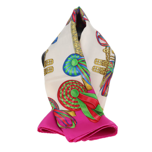 Hermes Les Rubans du Cheval Scarf 90 100% Silk