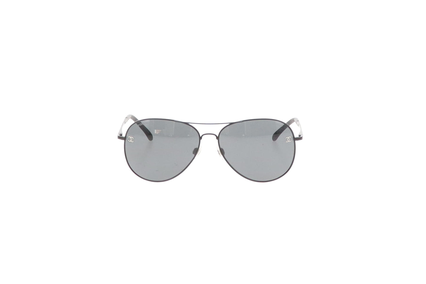 Chanel Sunglasses 4189-T Black Aviators