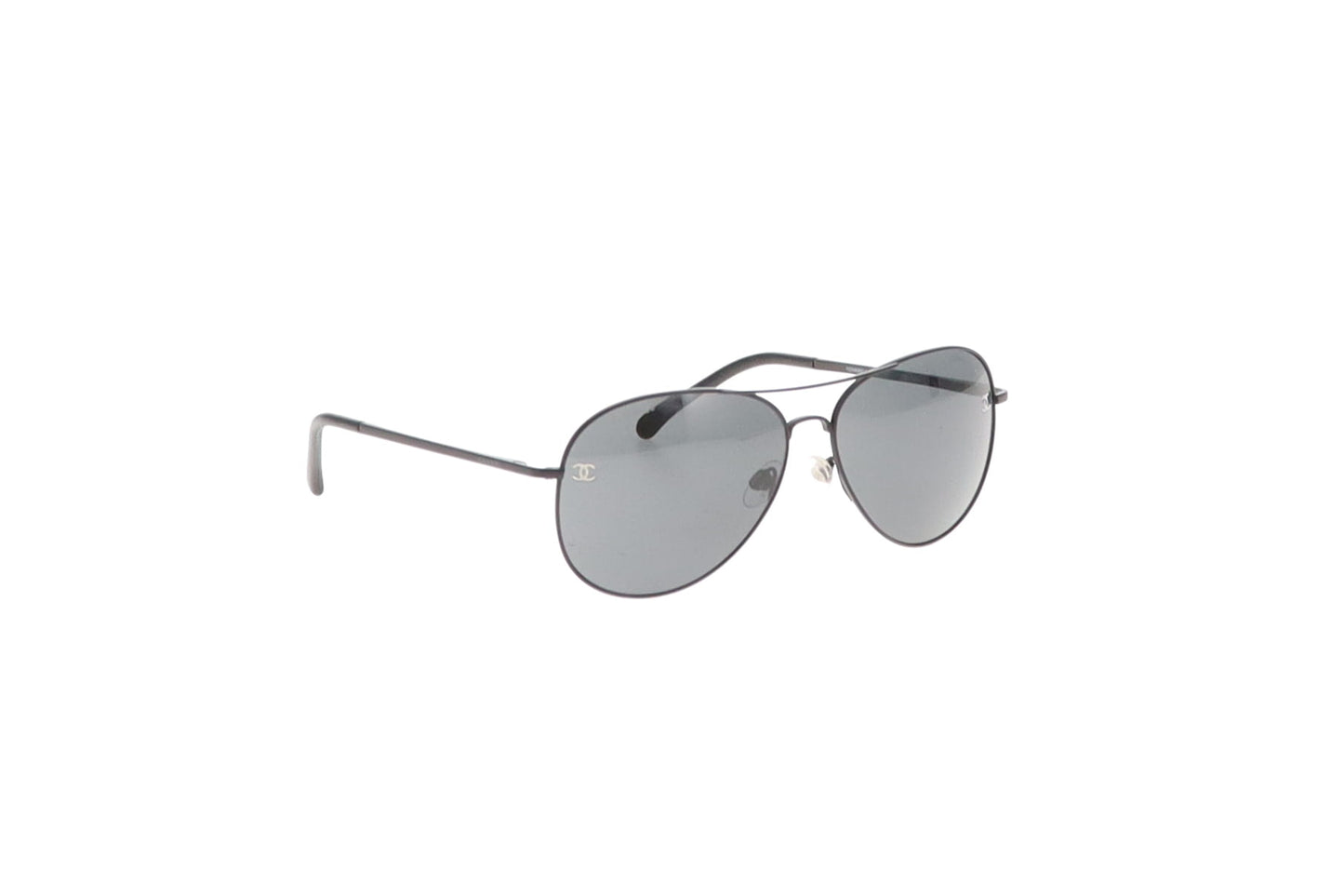 Chanel Sunglasses 4189-T Black Aviators