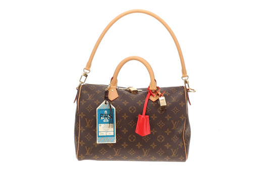 Louis Vuitton Soft Speedy 30 Crafty Bag Monogram