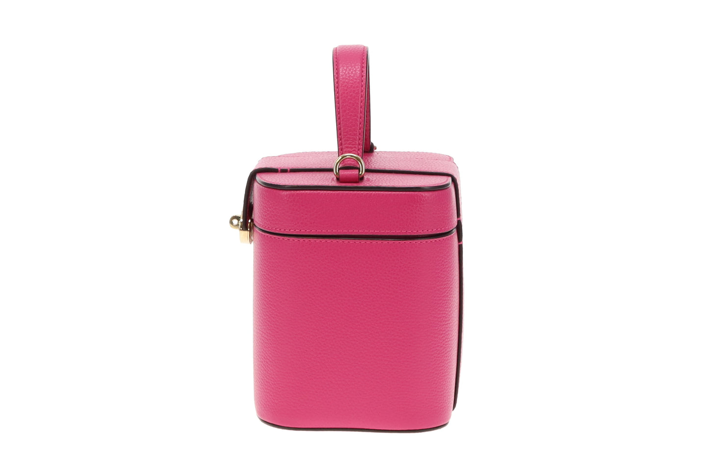 Mulberry Pink Small Classic Grain Vanity Case with Strap