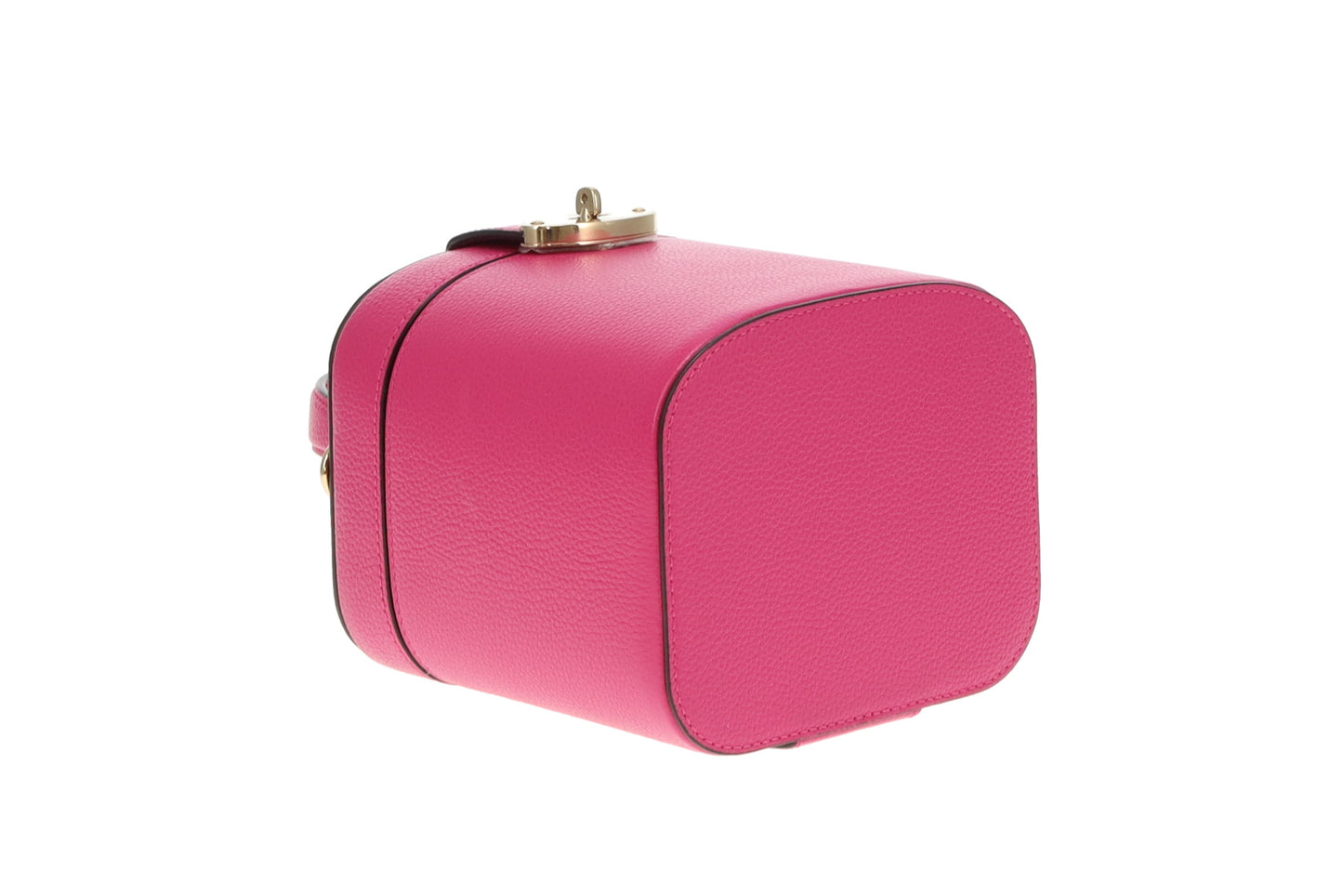 Mulberry Pink Small Classic Grain Vanity Case with Strap