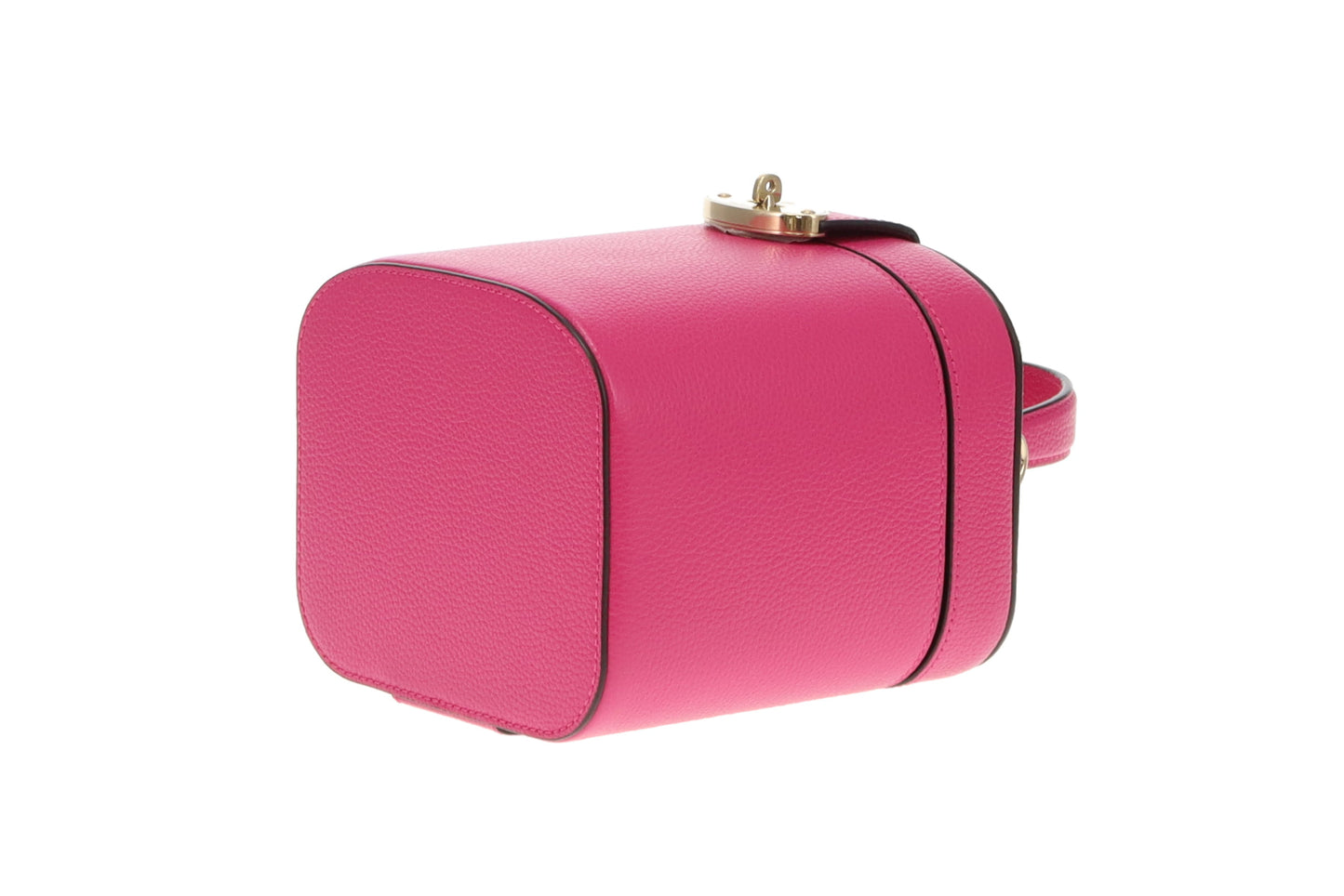 Mulberry Pink Small Classic Grain Vanity Case with Strap