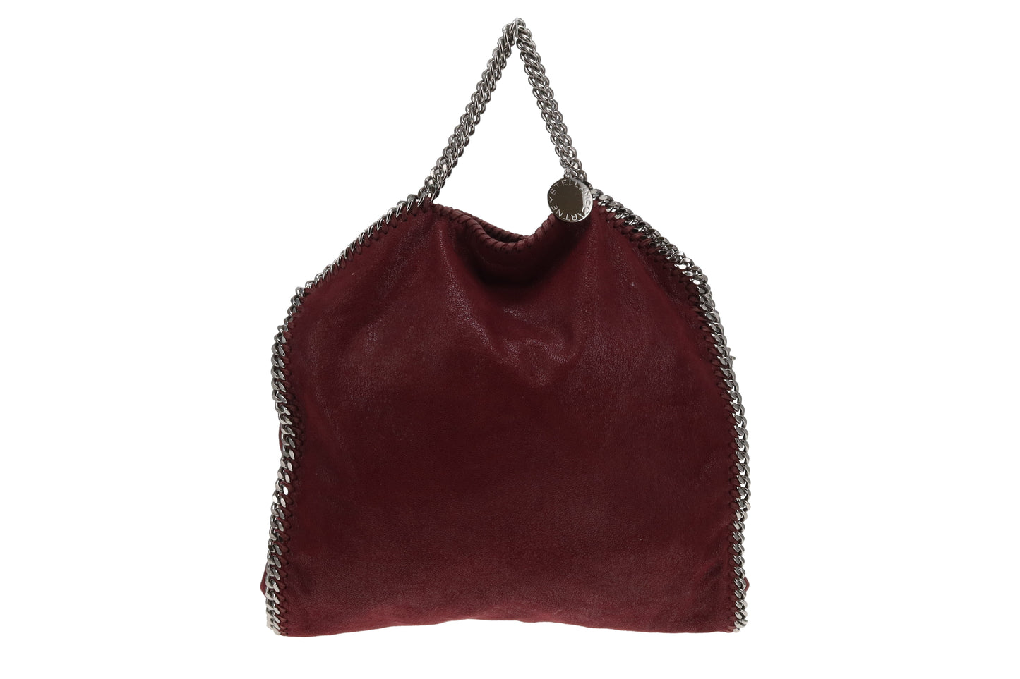 Stella McCartney 3 Chain Falabala Tote Maroon Shaggy Deer SHW