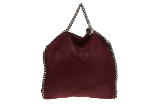 Stella McCartney 3 Chain Falabala Tote Maroon Shaggy Deer SHW