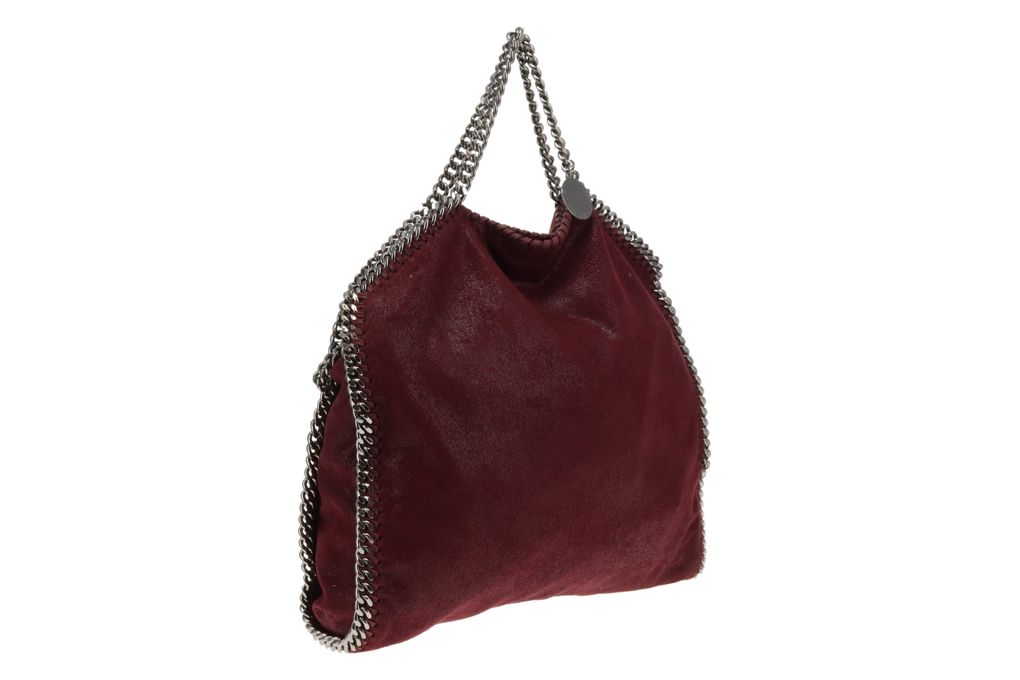 Stella McCartney 3 Chain Falabala Tote Maroon Shaggy Deer SHW