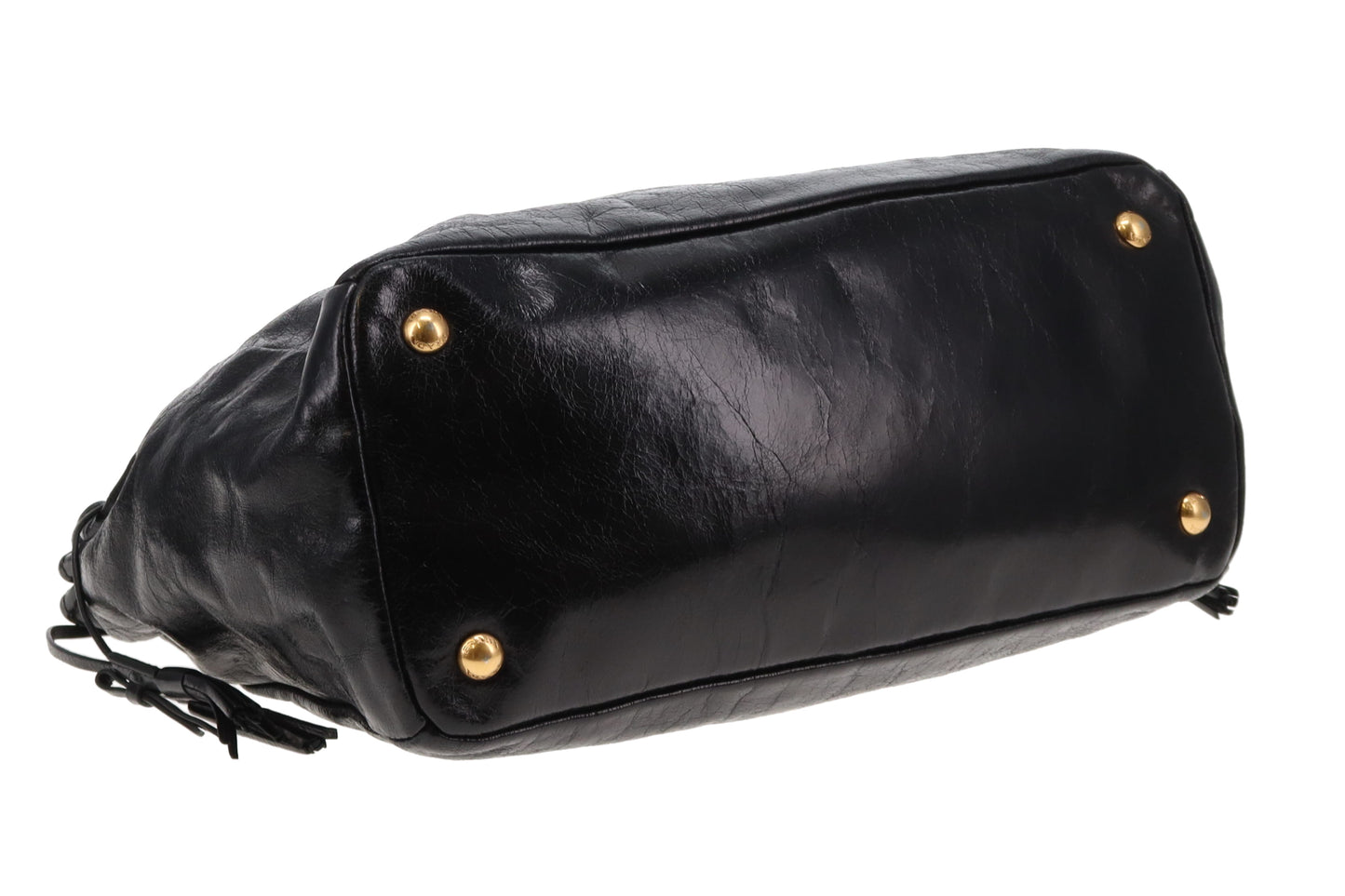 Prada Vitello Shine Black Tote