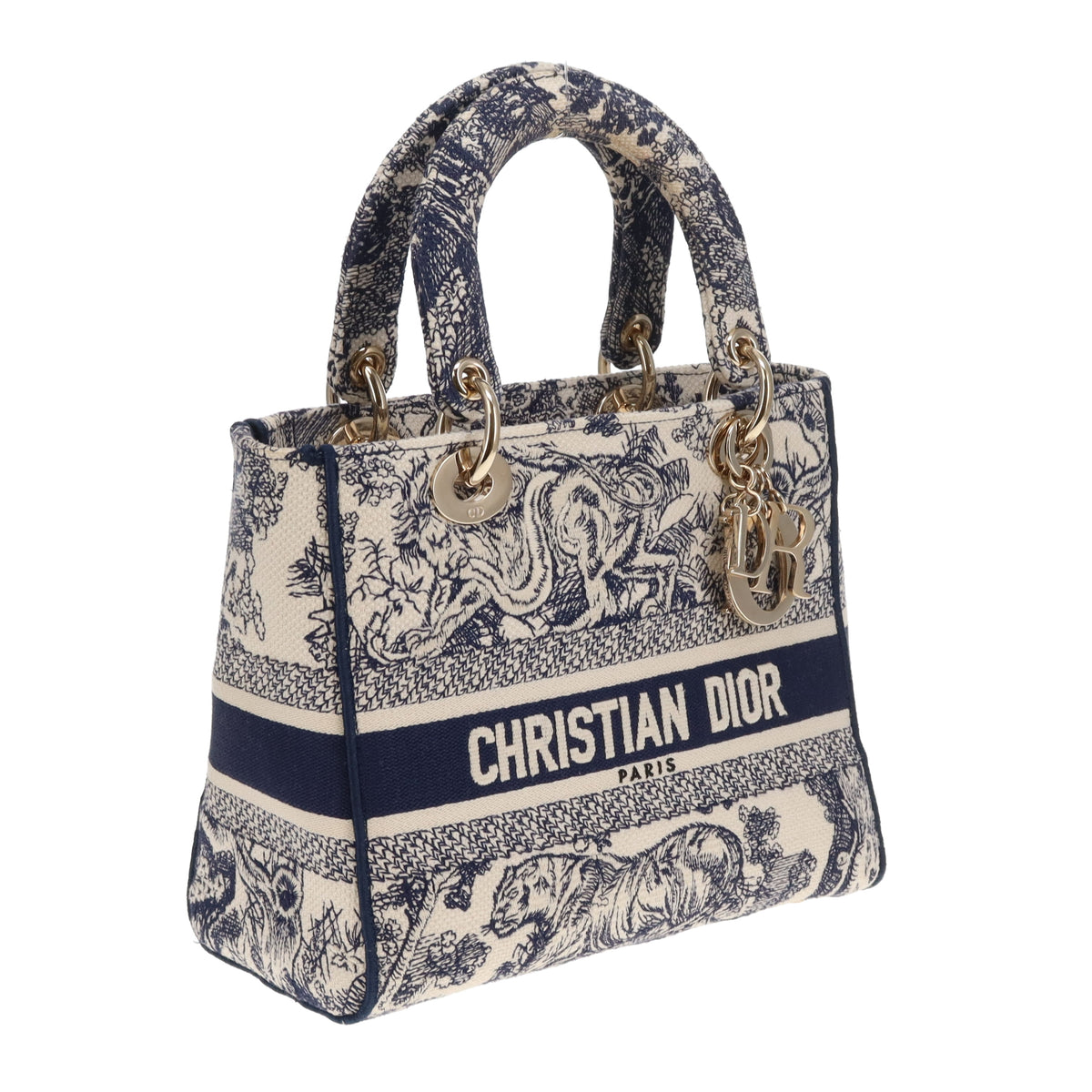 Dior Lady D-Lite Medium Toile de Jouy Reverse Embroidery 2021