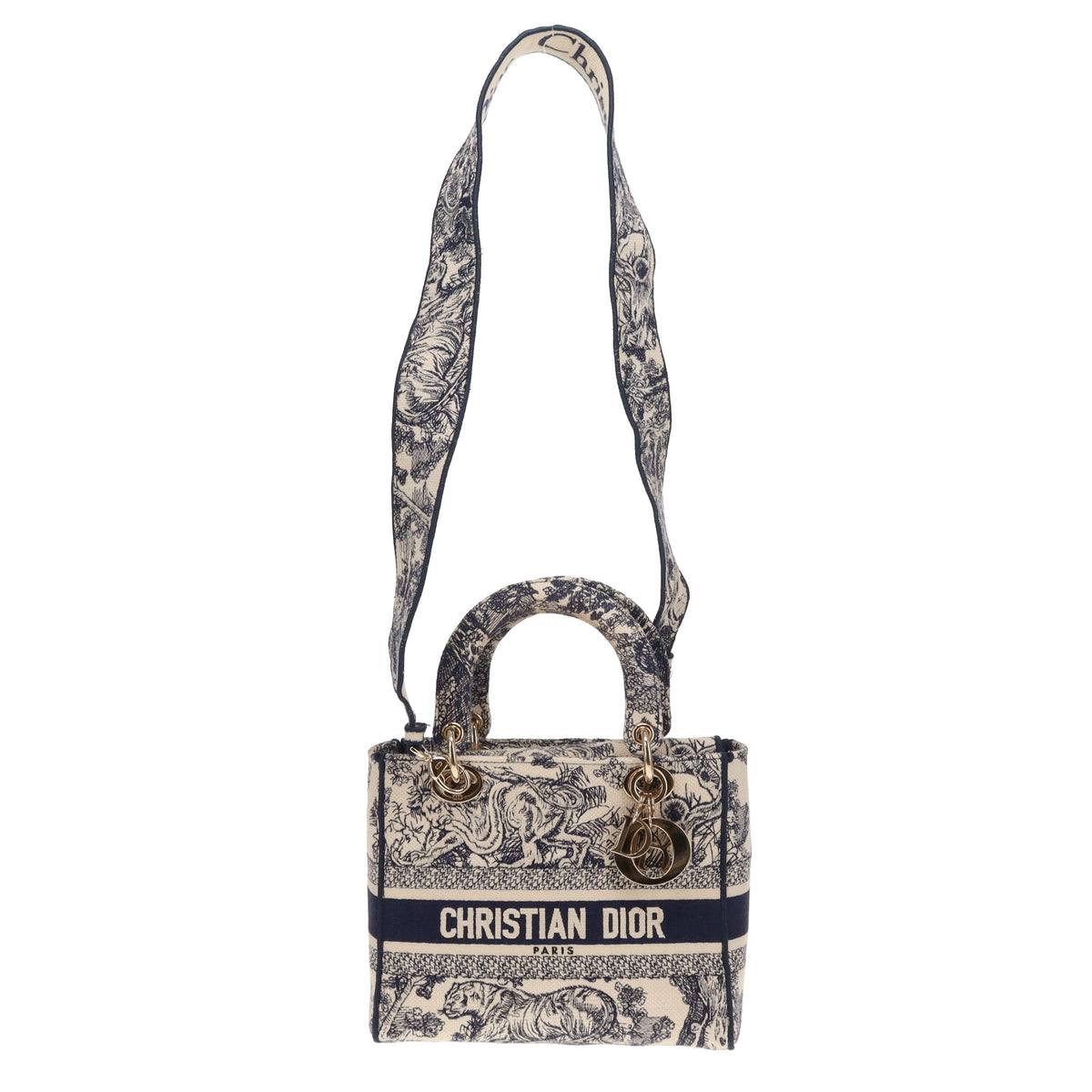 Dior Lady D-Lite Medium Toile de Jouy Reverse Embroidery 2021