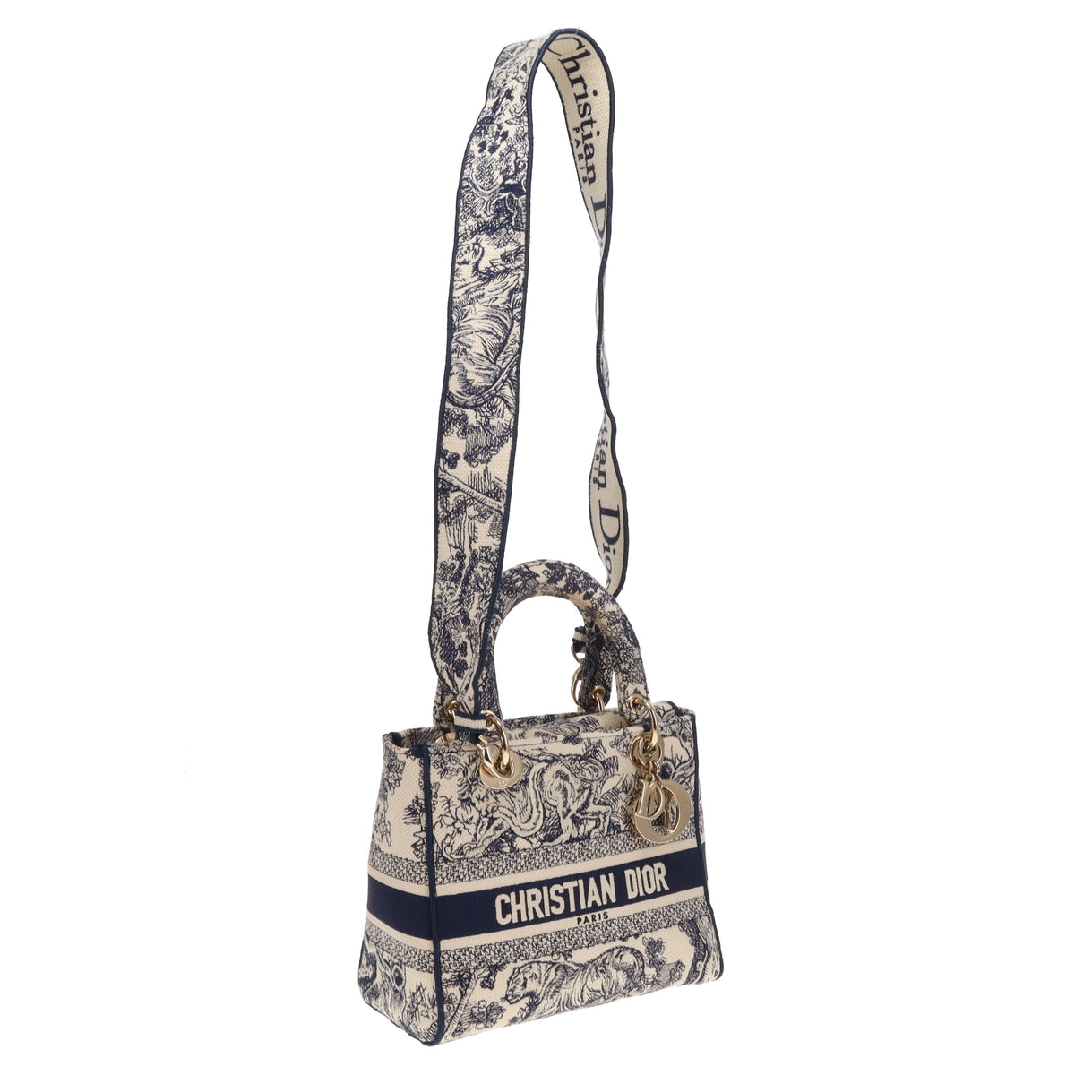 Dior Lady D-Lite Medium Toile de Jouy Reverse Embroidery 2021
