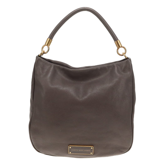 Marc Jacobs Q Hillier Hobo Grey Leather