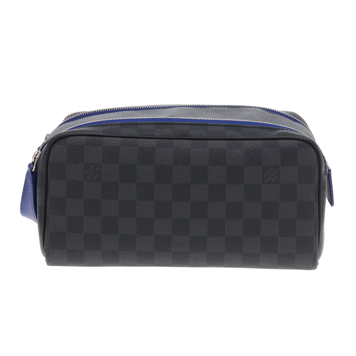 Louis Vuitton Dopp Toiletry Bag Damier Graphite and Blue (NFID)