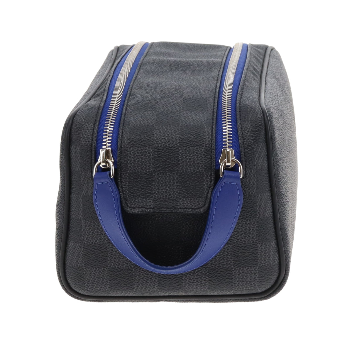 Louis Vuitton Dopp Toiletry Bag Damier Graphite and Blue (NFID)