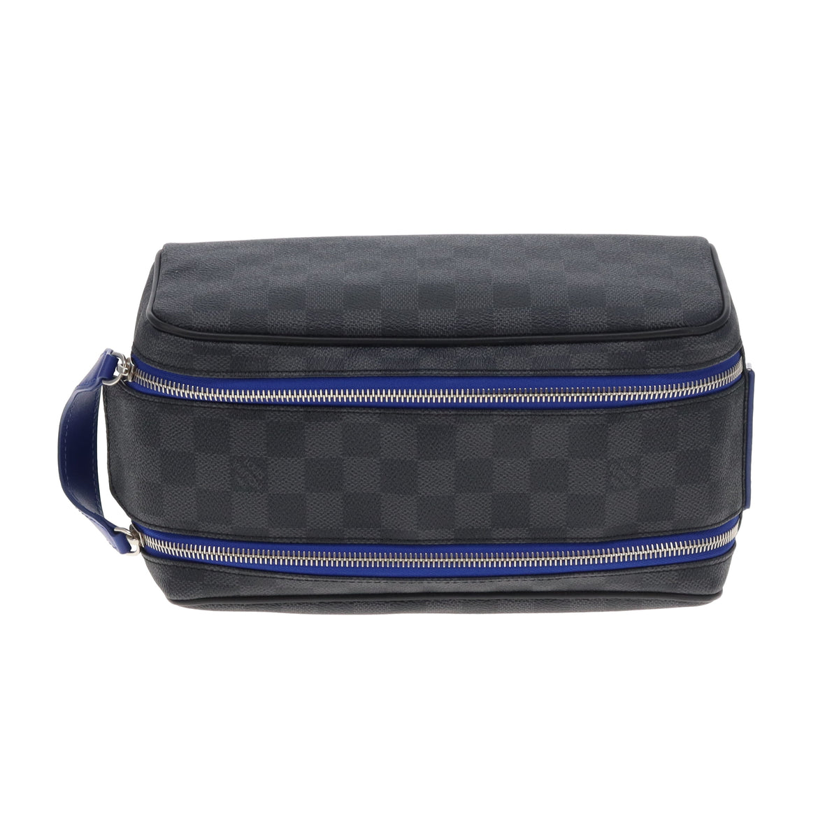 Louis Vuitton Dopp Toiletry Bag Damier Graphite and Blue (NFID)