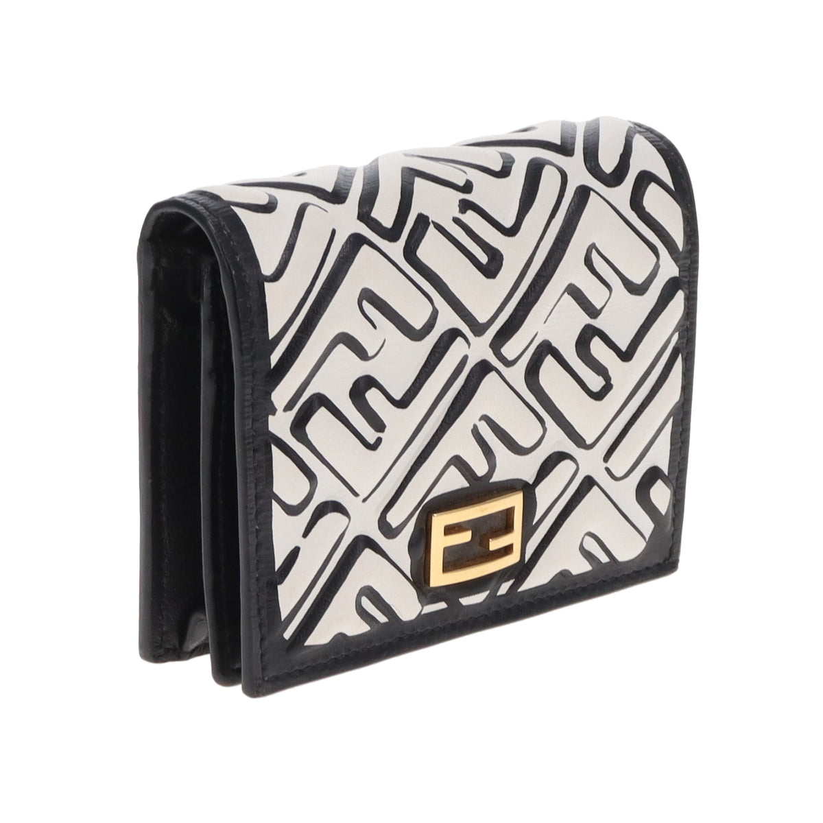 Fendi Baguette Card Case Graphic FF Logo