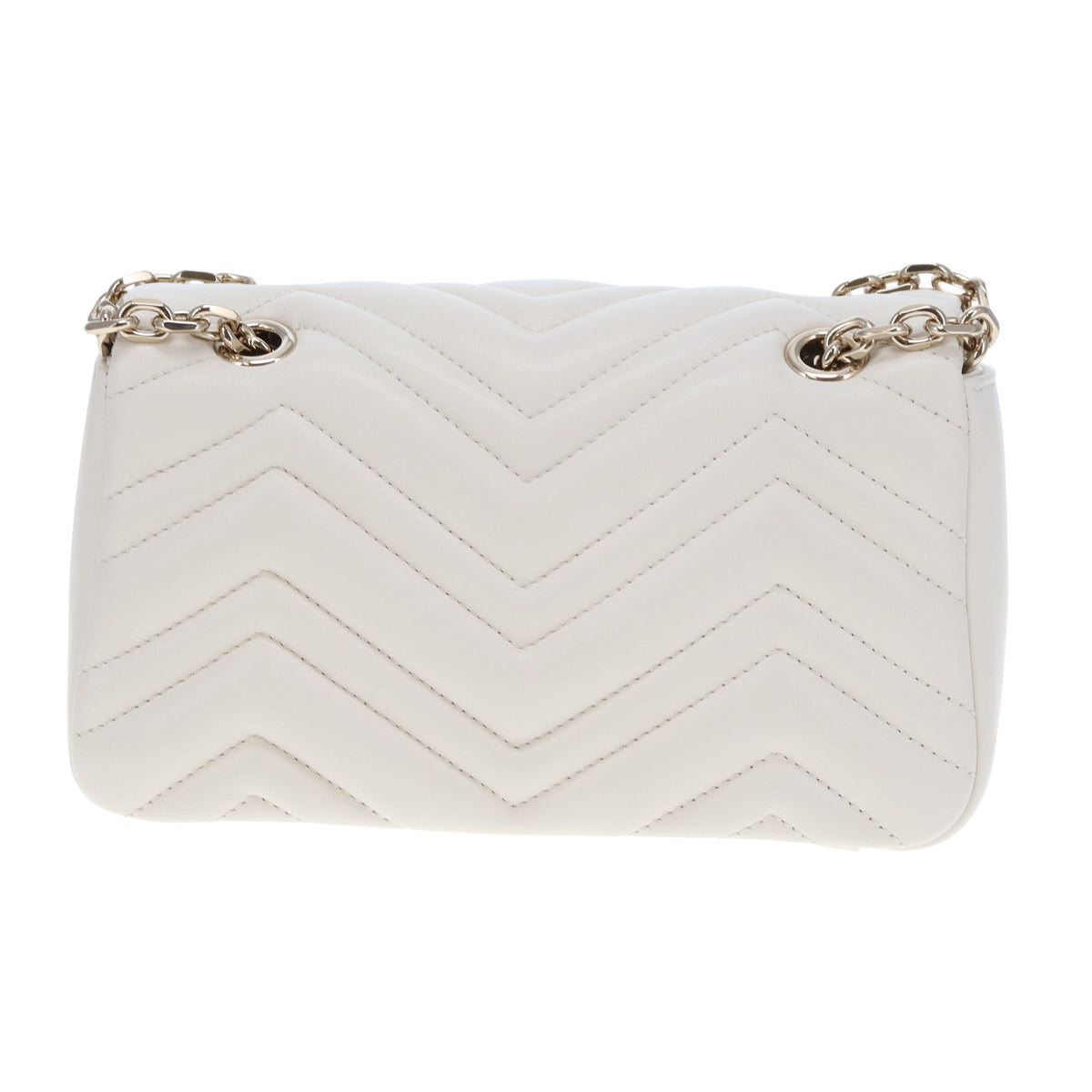 Gucci Marmont Small Flap (new model) White GHW