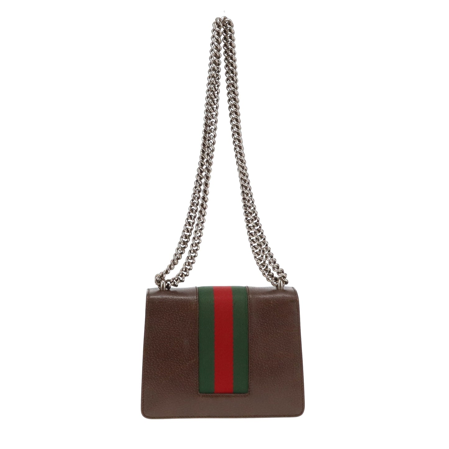 Gucci Brown Leather and Web Detail Mixed HW Mini Dionysus