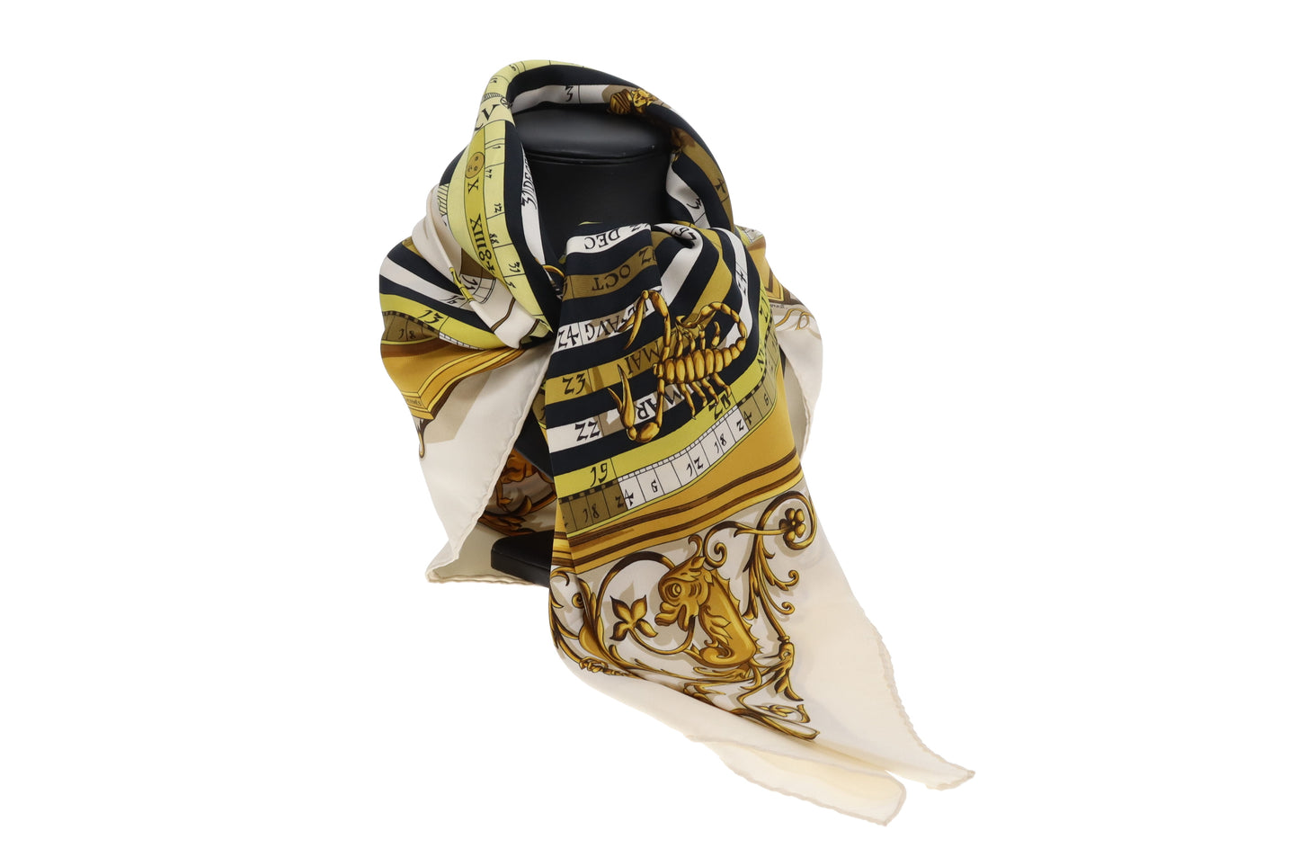 Hermes Dies Et Hore Astrologie Silk Scarf 90cm Vintage