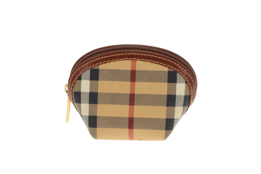 Burberry Horseferry Check Small Zipped Coin Pouch