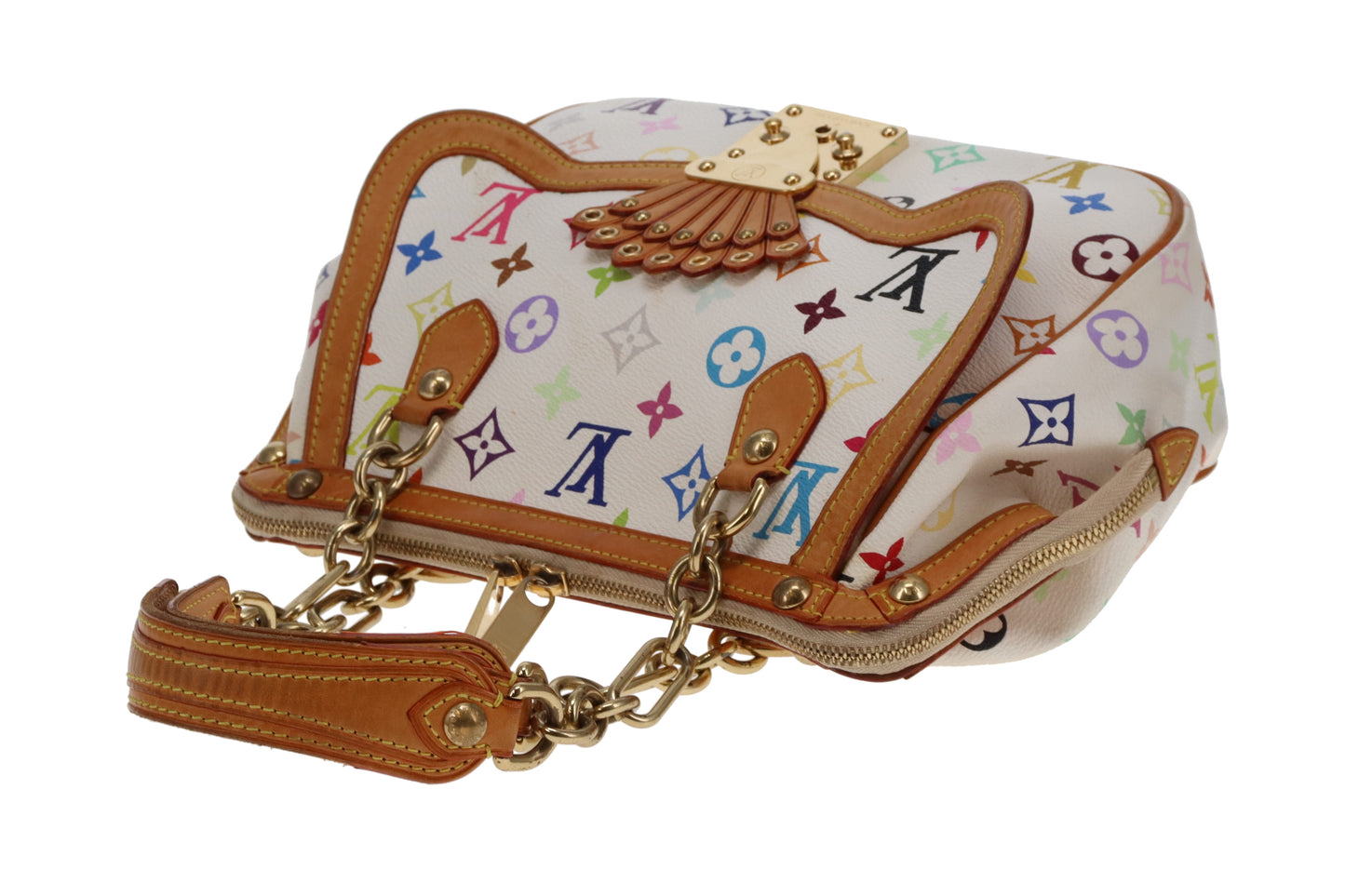 Louis Vuitton Gracie MM White Multicolour Vintage LM1014