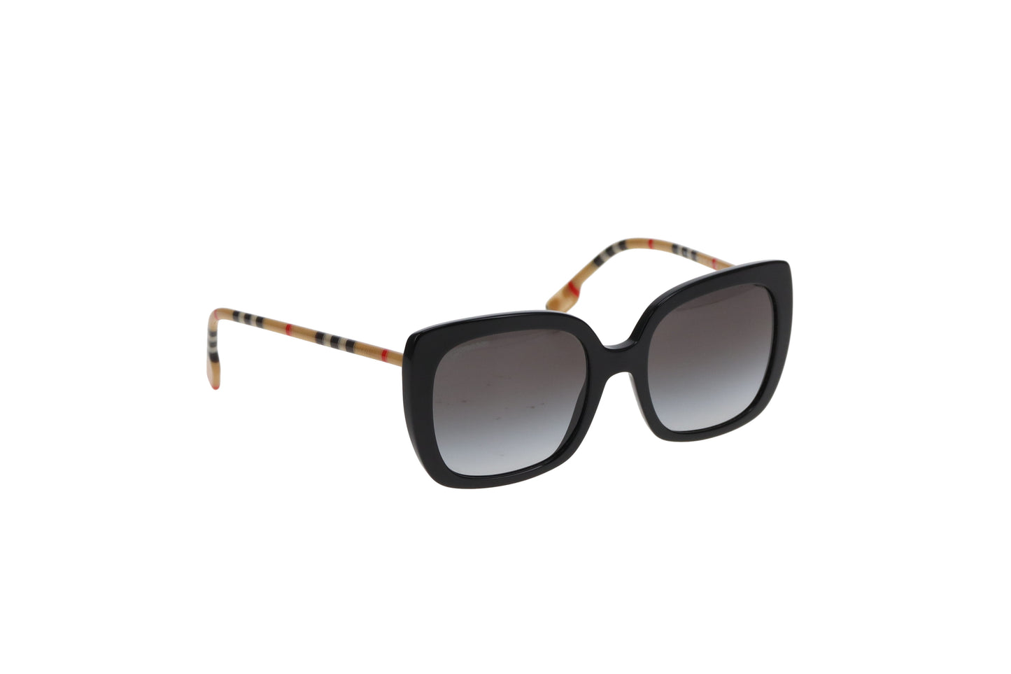 Burberry Square Lens Heritage Check Arm Sunglasses 3853/8G