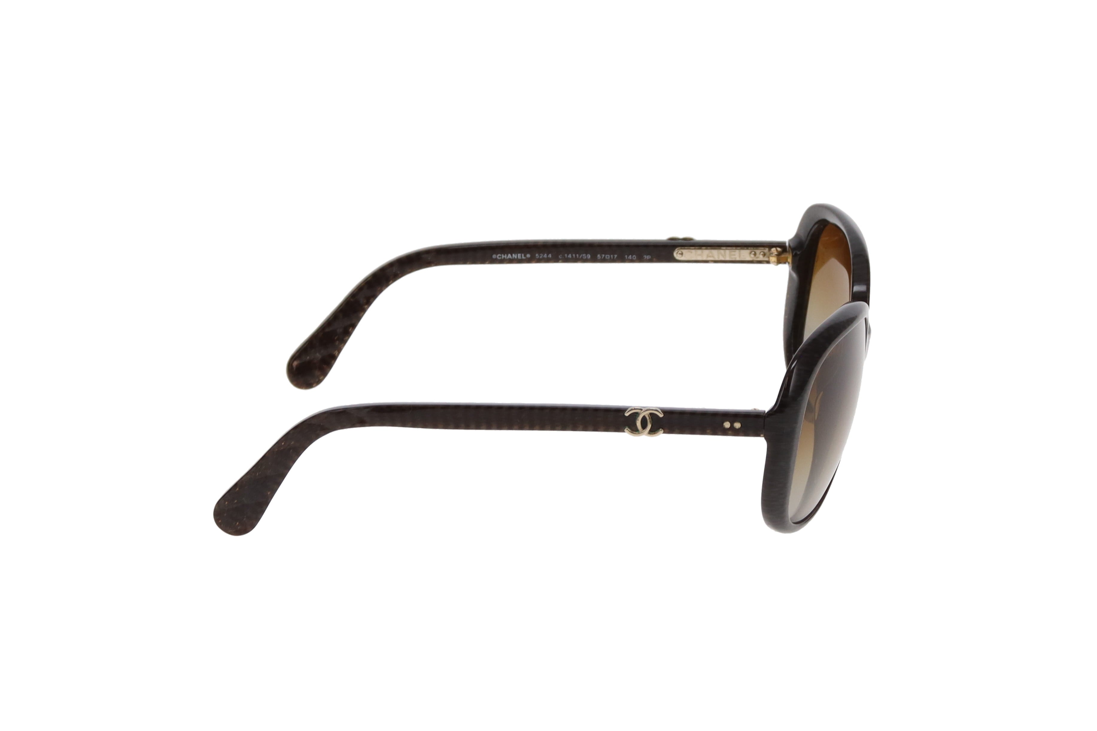 Chanel Polarized Quilted Brown Frame Sunglasses 5244 Chanel Polarized Quilted Brown Frame Sunglasses 5244
