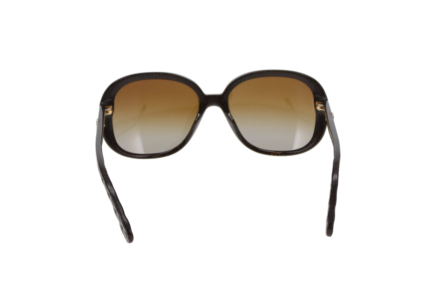 Chanel Polarized Quilted Brown Frame Sunglasses 5244
