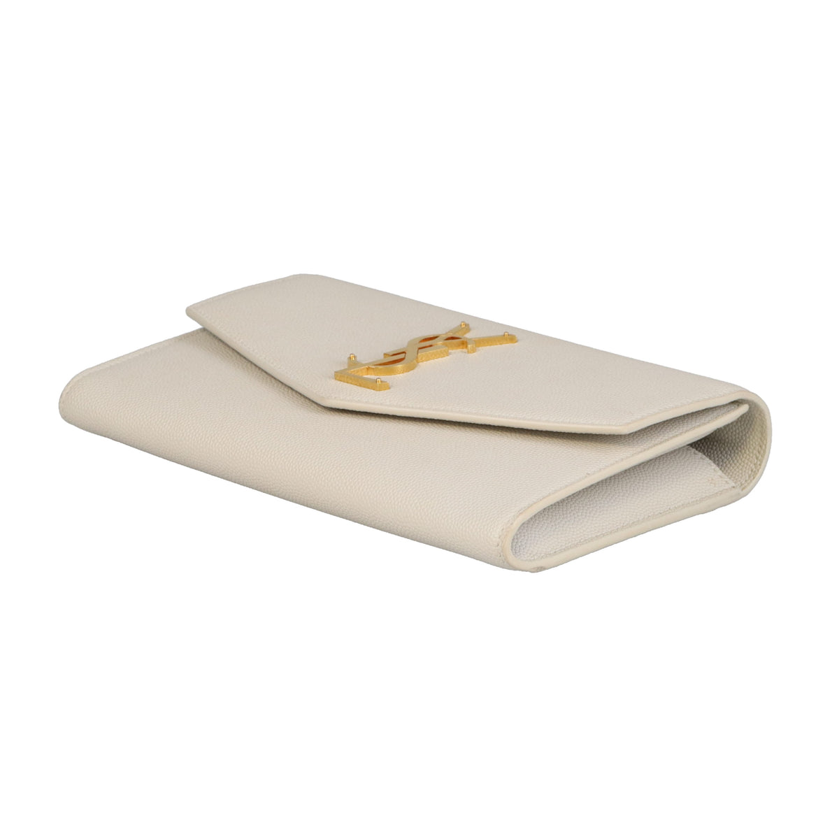 Saint Laurent Uptown Chain Wallet with Cardholder Blanc Vintage GHW 2021