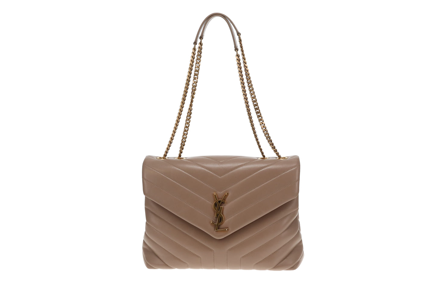 Saint Laurent LouLou Medium Dark Beige GHW 2019