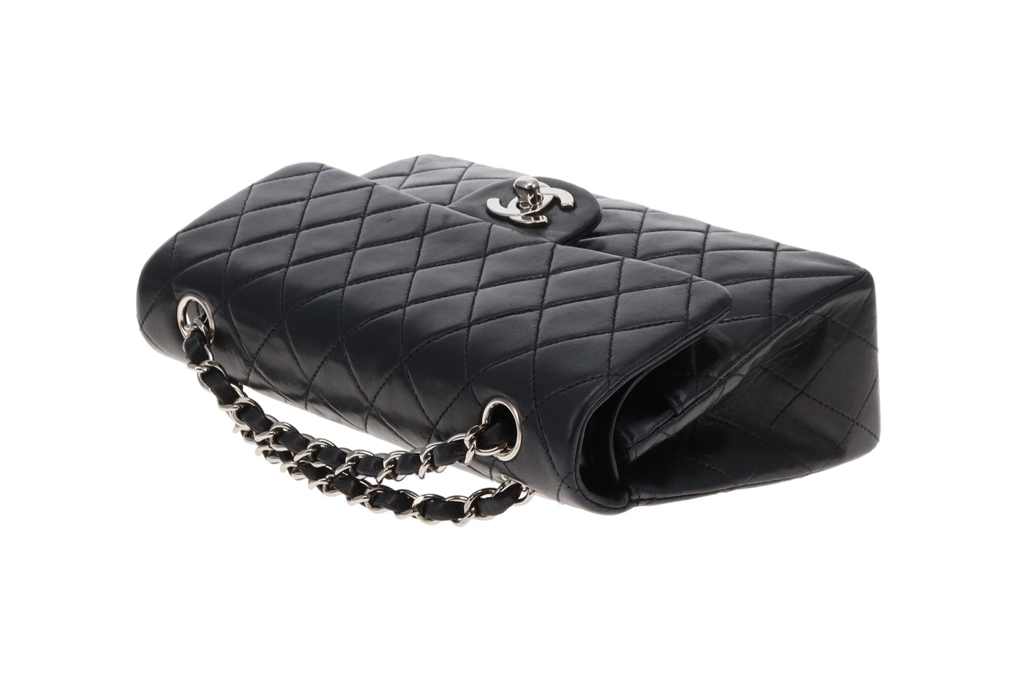 Chanel Classic Double Flap Small Black Lambskin SHW 2000/02