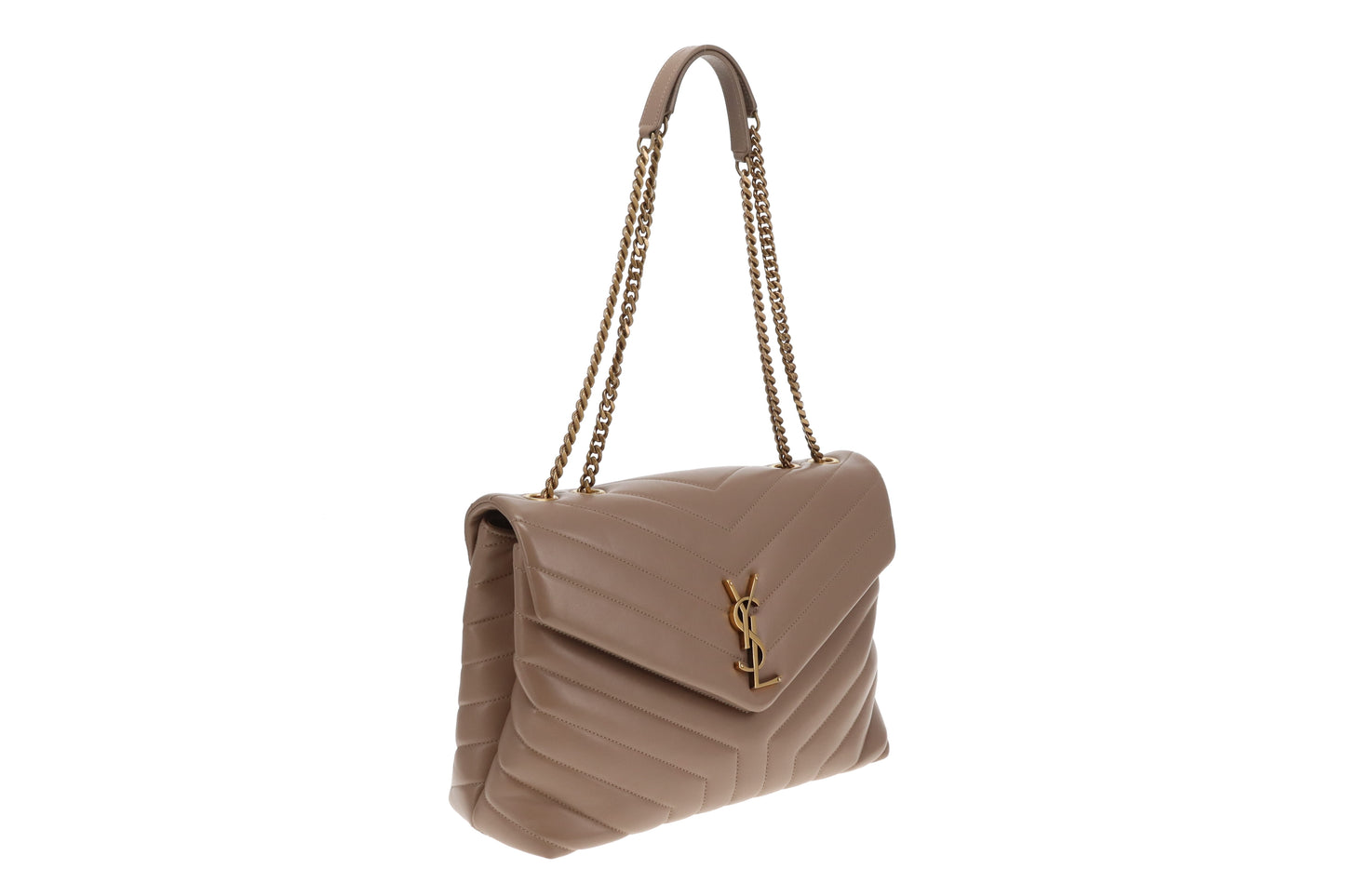 Saint Laurent LouLou Medium Dark Beige GHW 2019