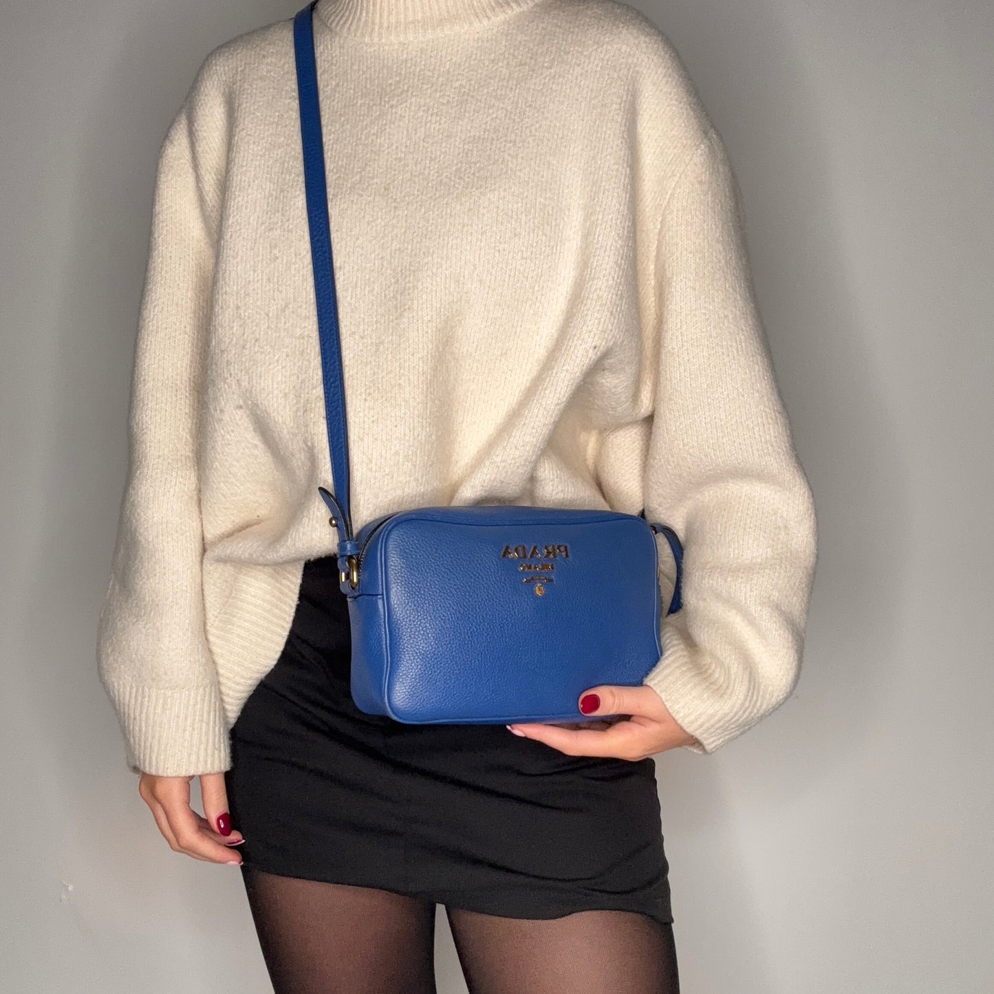 Prada Cobalto Camera Bag