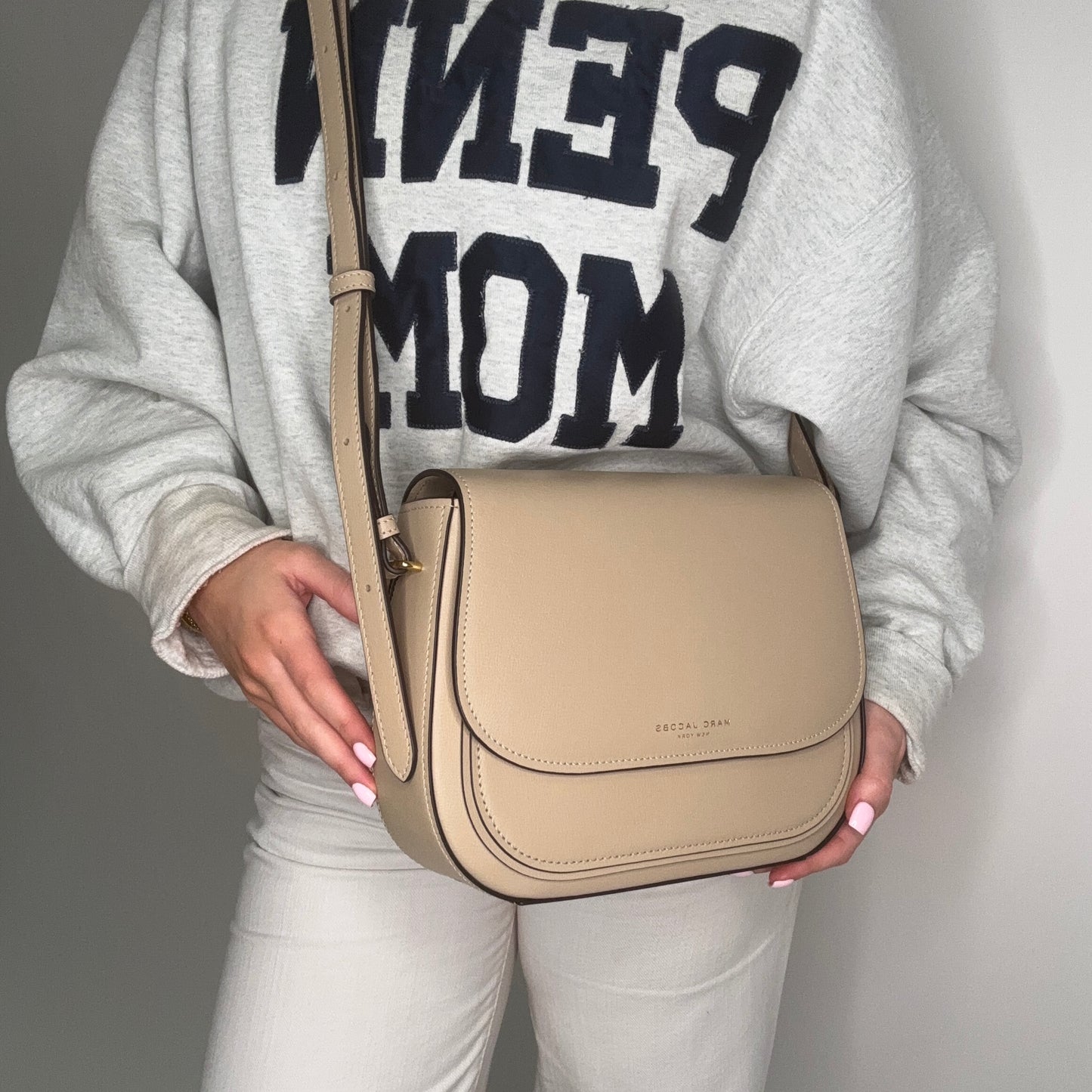 Marc Jacobs Rider Crossbody Bag Light Beige